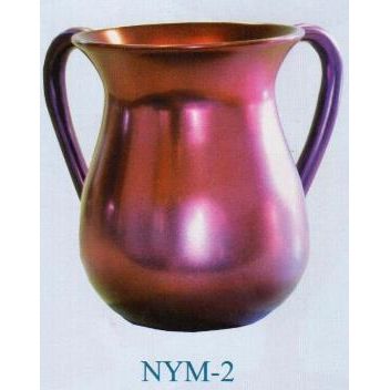 Emanuel Anodized Cast Aluminum Netilat Yadayim Cup RED Made in Israel