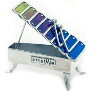Musical 925 Sterling Silver / Enamel Besamim Spice Box