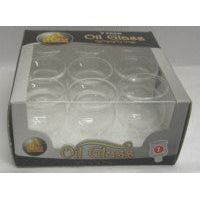 Ner Mitzvah Oil Glass - Set of 9 - Size 1