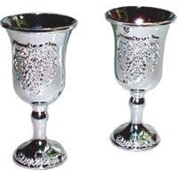 Silver Plastic Kiddush Cup Set of 6