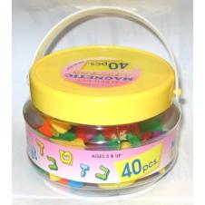 Alef-Bet Magnetic Hebrew Letters 40 Pieces / Container