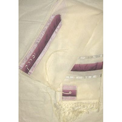 Designer Sheer Berry Sherbet Women's Tallit / Prayer Shawl Made By Precious Heirlooms