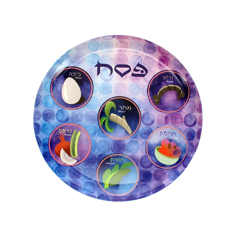 Elegant Passover Paper Plates Set of 12  9'' D Great for Seder Pesach