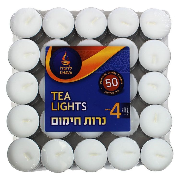 L'Hava Travel Candles Tea Lights Set of 50