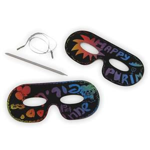 Magic Scratch Masks Purim Art & Craft Projects Set of  24 Masks for Ages 5 & up