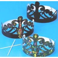 Magic Scratch PURIM Queen Esther Crowns - Set of 12