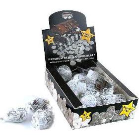 Chanukah Gelt Parve Nut free Silver Chocolate Coins