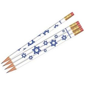 Stars of David Pencils Set of 12 Great as  party favors.