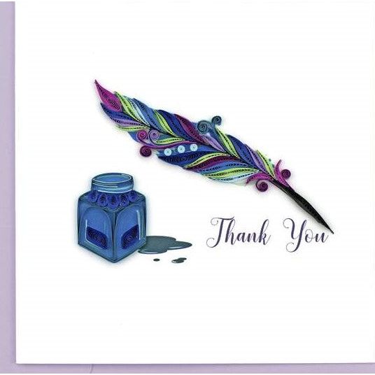 Luxury Quilling Greeting Thank You Card Hand Made by Women Artisans