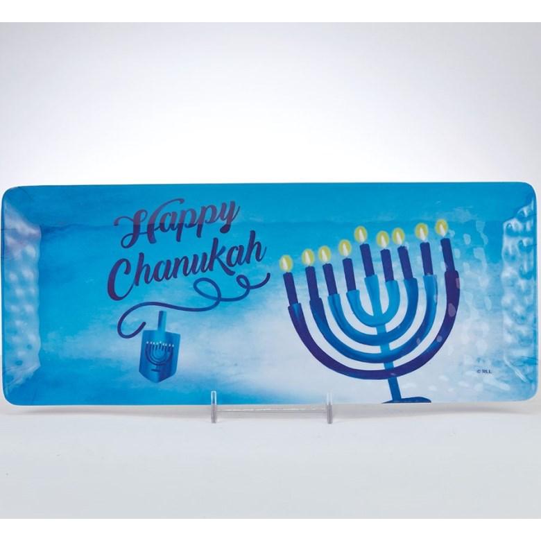 Chanukah "Sapphire Collection" Rectangular Melamine Tray