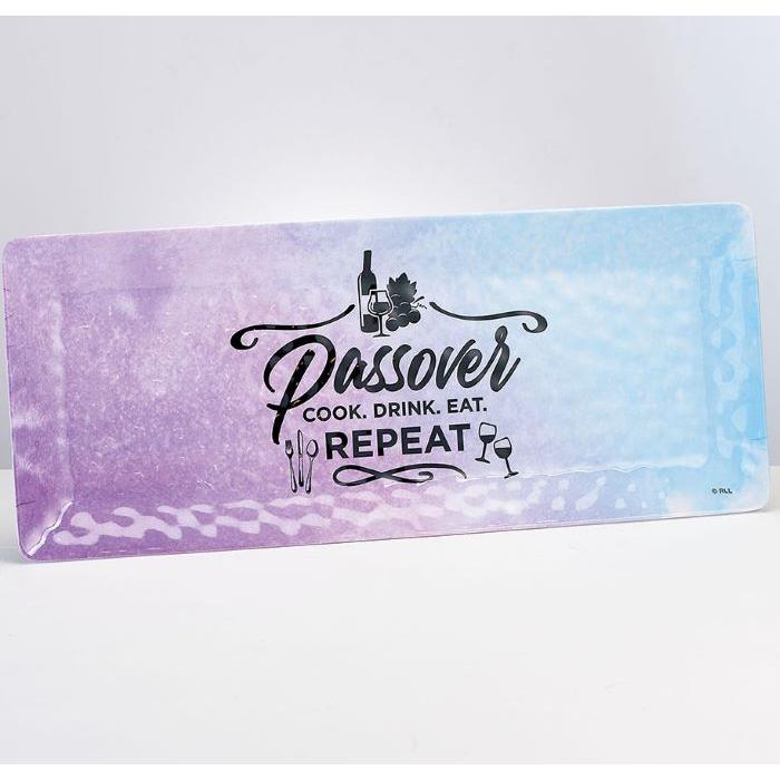 Passover Splash Rectangle Melamine Tray Great for Pesach Kitchen