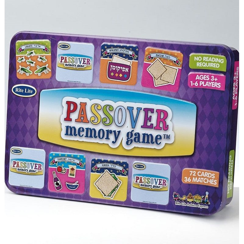 Passover / Pesach Memory Game in Collectible Tin Match the most cards and win! No reading required!