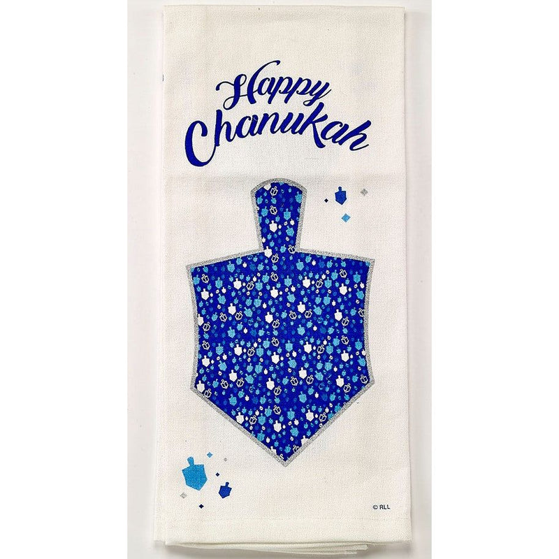Chanukah Mosaic DREIDEL Tea Towel  100% Cotton Hand Towel