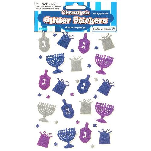 Chanukah Glitter Stickers