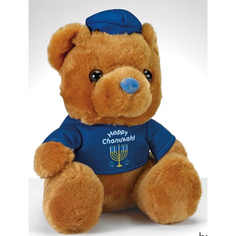 Teddy Bear "Happy Chanukah" with Menorah T-Shirt Great gift idea!