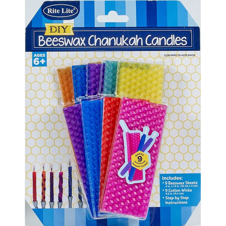Beeswax Candle Making Kit Makes 9 Candles Ideal Chanukah Activity!