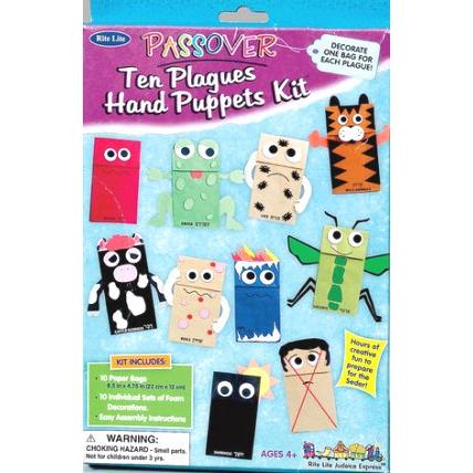 Passover 10 Plagues Hand Puppets Kit