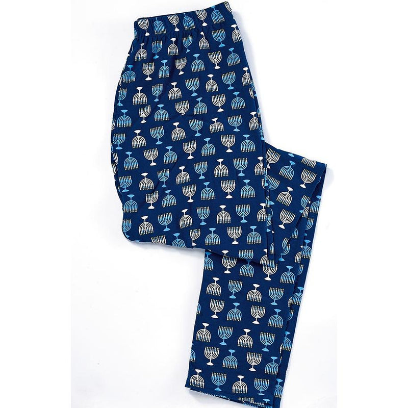 Menorah Design Adult Chanukah Leggings Sized to fit most Polyester