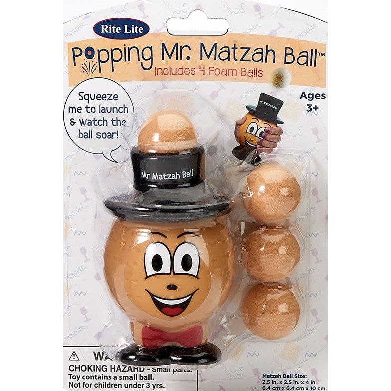 Fun Design! Popping Mr. Matzah Ball with 4 Balls