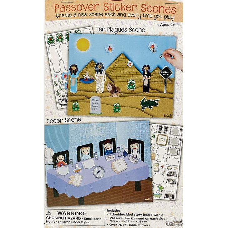 Passover Sticker Scene with Reusable Stickers Great Gift for a Child