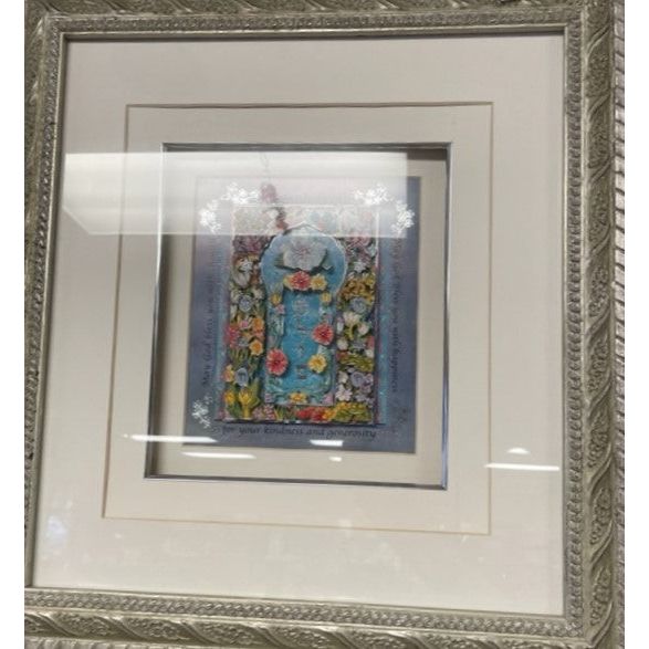 Thank you Blessing "Shalom" 3D Custom Double Framed Artwork by Reuven Masel