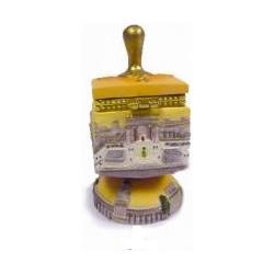 Collectible Hand Painted Second Jerusalem Temple Dreidel Keepsake by Reuven Masel