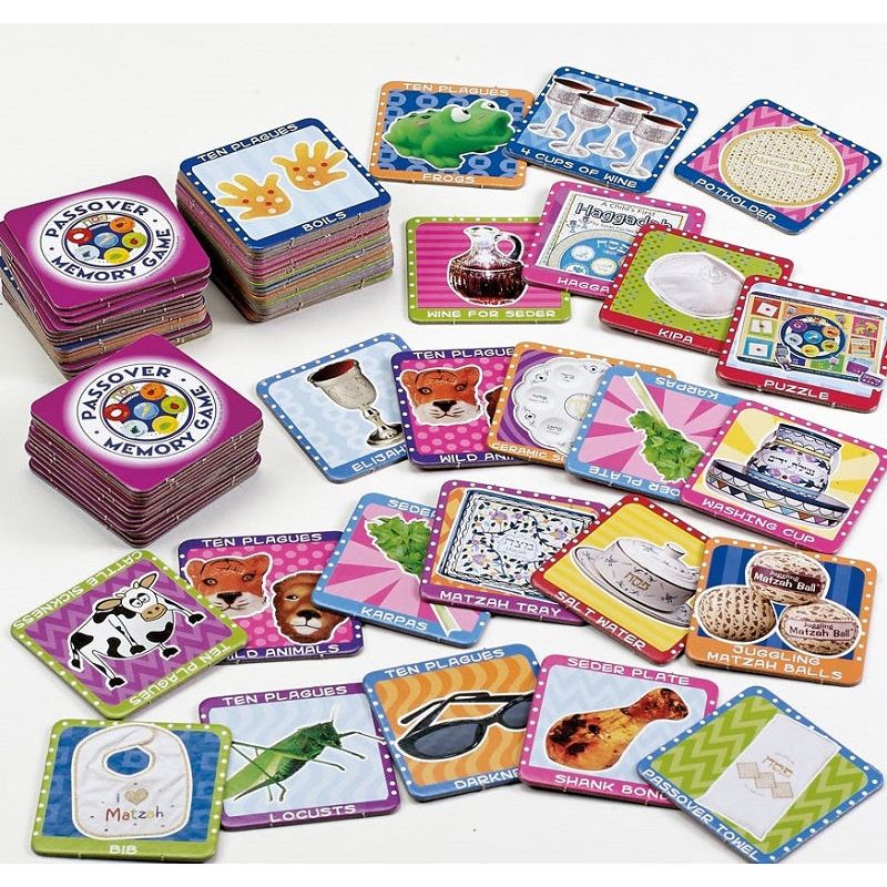 Passover / Pesach Memory Game in Collectible Tin Match the most cards and win! No reading required!
