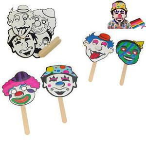 Make-Your-Own Purim Mask set of 36 Purim Characters on Stick - Jewish Holiday Classroom Project