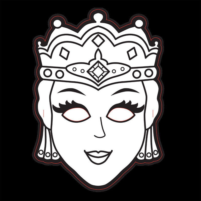 Make-Your-Own Queen Esther Purim Mask Set of 18 Masks and Sticks - Jewish Holiday Classroom Project