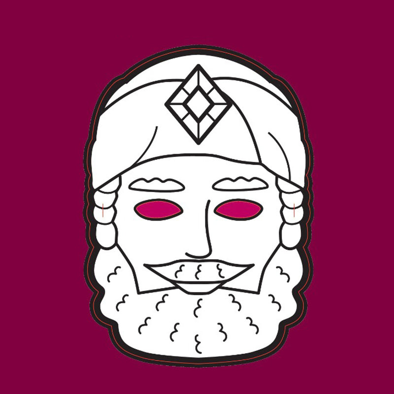 Purim Art & Craft Projects Make-Your-Own Mordechai Purim Mask Set of 18 Child's Masks and 18 Craft Sticks