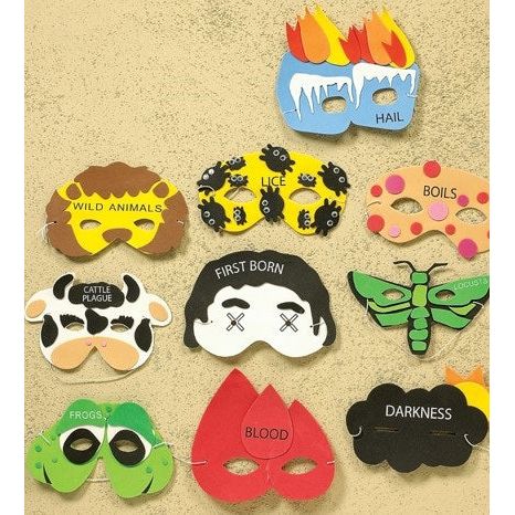 Passover 10 Plague Masks Fun & Educational!