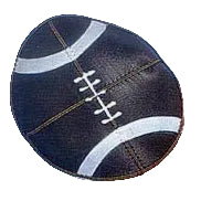 Football Leather Kippah Sports  Yarmulke
