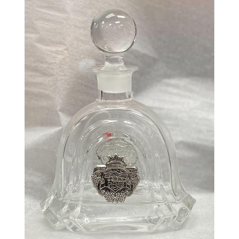925 Sterling Silver Crystal Liquor  Wine Decanter Made in Italy