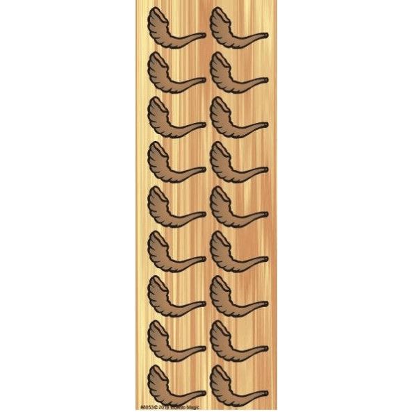 Shofar Jewish Rosh Hashana Yom Kippur High Holidays Jewish Die Cut Stickers set of 108