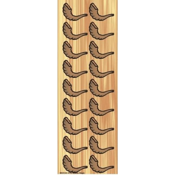 Shofar Jewish Rosh Hashana Yom Kippur High Holidays Jewish Die Cut Stickers set of 108