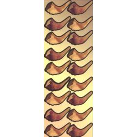 Shofars Rosh Hashana Jewish Die-Cut Stickers  Set of 108 - 1.5 x 0.75"