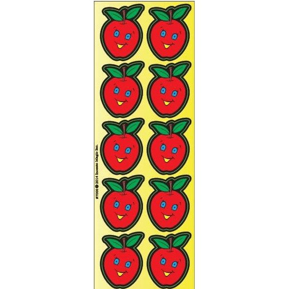 Apples (Large) Smiley Die-cut Rosh Hashana High Holidays Jewish Stickers set of 60