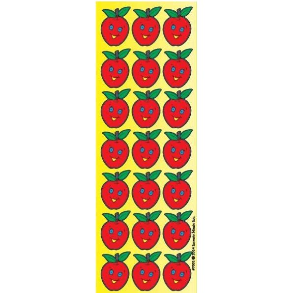 Apple Smiley Die-cut Rosh Hashana High Holidays Jewish Stickers (Medium) Set of 126