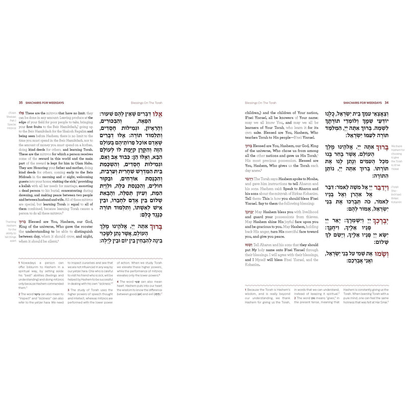 Linear Siddur BIUR Tefillah Complete Blended Translation Explanation Nusach Sefard (POLIN) Hebrew English
