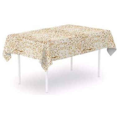 Pesach Matzah Matzoh Print Plastic Tablecloth for Passover Seder