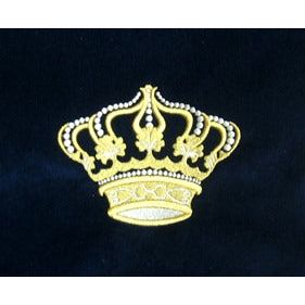 Gold Silver "Crown" Embroidery Velvet Tefillin Bag (2 sizes + many colors)