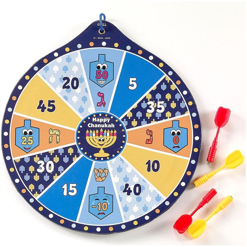 Chanukah Dart Game Includes 4 Magnetic Darts