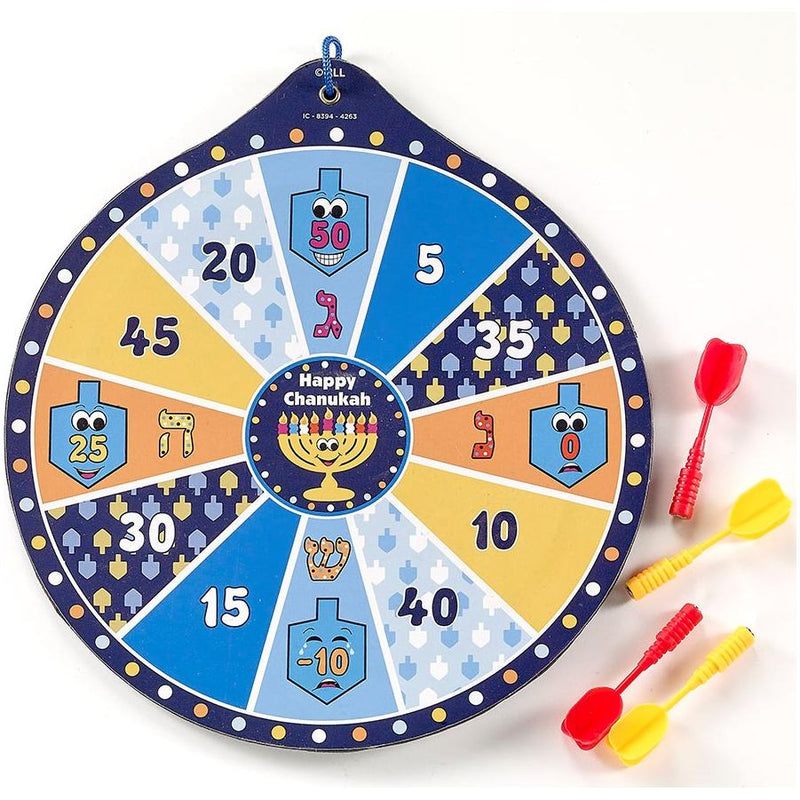 Chanukah Dart Game Includes 4 Magnetic Darts