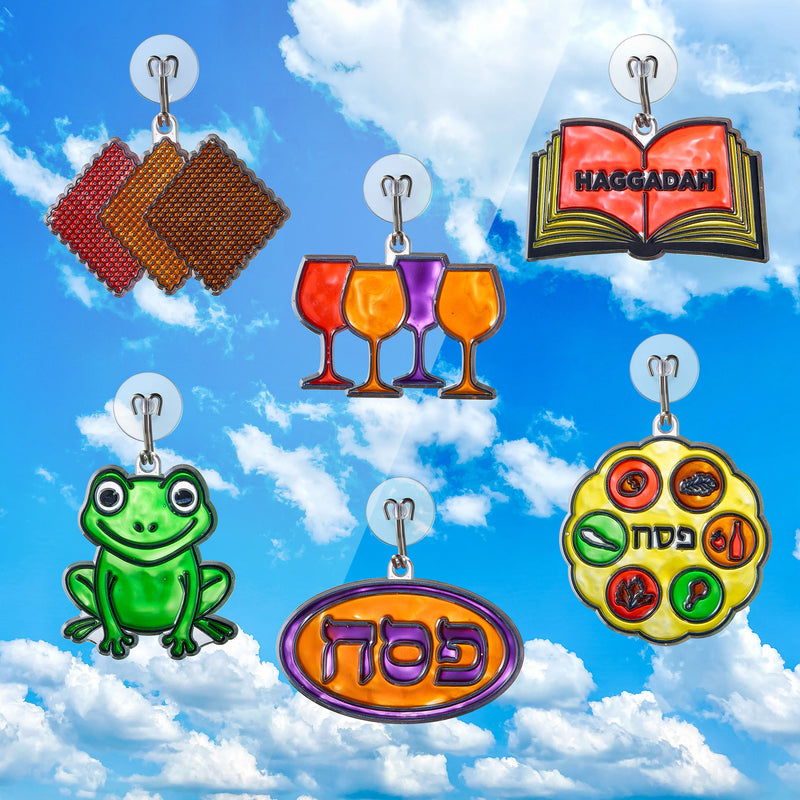 Passover Window Art Celebrate Passover with color and creativity! 6 Passover Plastic Suncatchers