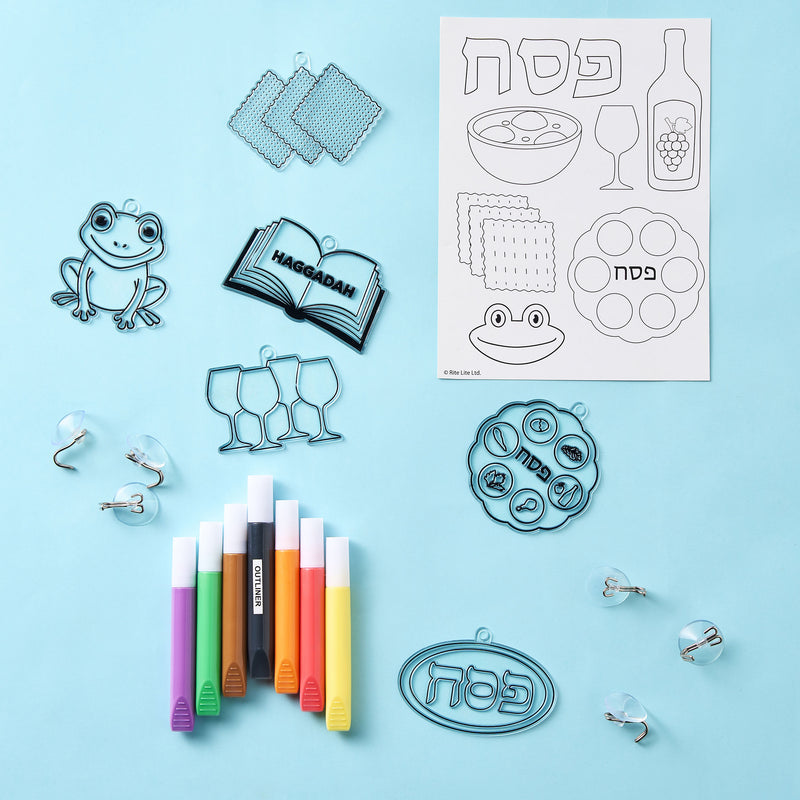 Passover Window Art Celebrate Passover with color and creativity! 6 Passover Plastic Suncatchers