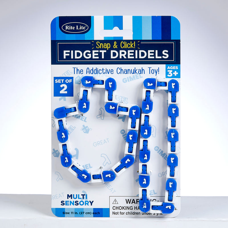 Snap N' Click Fidget Dreidels - Set of 2 The Addictive Chanukah Toys