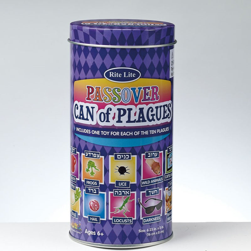 Passover Can of Plagues One Toy for Every Plague In A Collectible Tin!