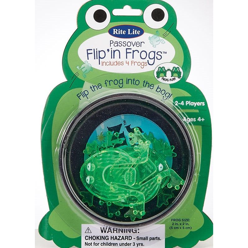 Passover Flip' In Frogs Set of 4 Great toy for Age 3 & up