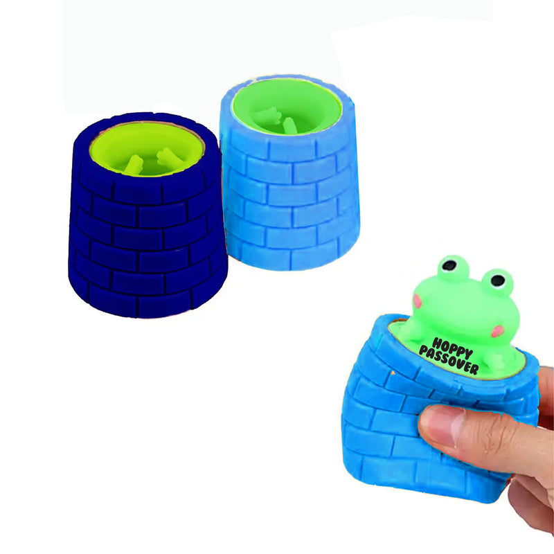 Passover Frog Surprise Squise Me and Watch me POP Set of 2