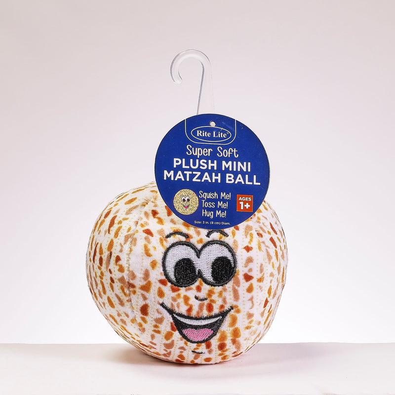 Super Soft Plush Mini Matzah Ball Super Soft Plush With Embroidery Squish Me! Toss Me! Hug Me!